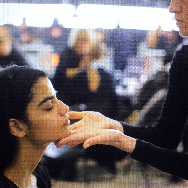  KENZO pfw 2 Hours Before The kenzofw15 Show Backstage Facials 