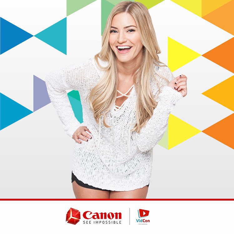Canon Make sure to visit our booth at Vidcon to hear iJustine speak