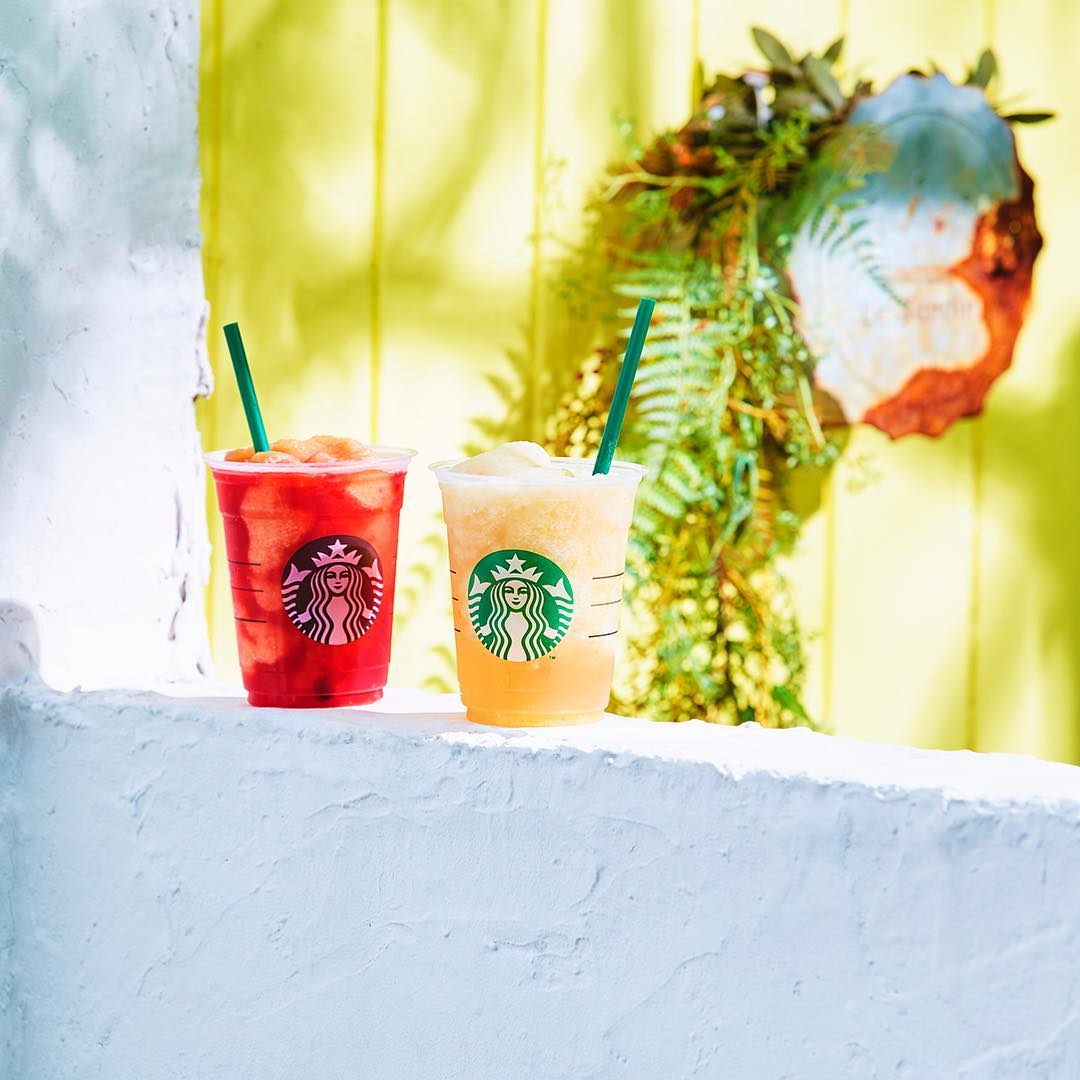 @Starbucks: 連休明けはひんやりとクールダウンさせてくれる #ティバーナフローズンティー で #グレープフルーツアンドトマト
