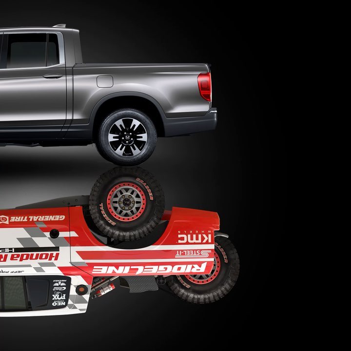 Honda The Baja Ridgeline shares several key powertrain elements with