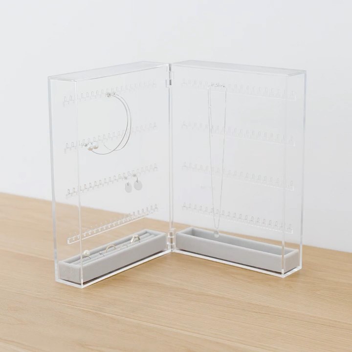Muji無印良品 アクリルネックレス ピアスケース 見開きタイプ ネックレスやピアス 指輪を飾りながら収納できるケースです 収納力たっぷりの見開きタイプ 透明なアクリル製 Ciao Nihon Muji無印良品 アクリルネックレス ピアスケース 見開きタイプ ネックレスやピアス 指輪を飾りながら収納できるケースです 収納力たっぷりの見開きタイプ 透明なアクリル製 Ciao Nihon