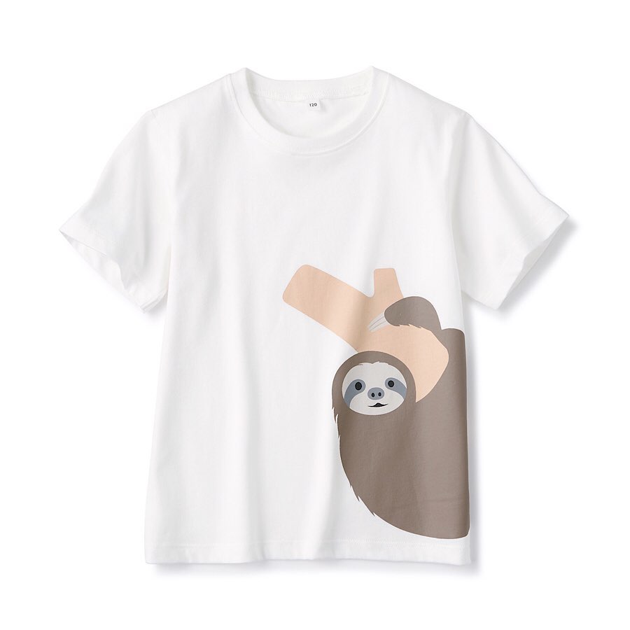 Muji無印良品 新商品 インド綿天竺編みプリントtシャツ こども 地球上に暮らすいきものの中で絶滅の危機にある動物 たちをモチーフとしたプリントtシャツです 売り上げの Ciao Nihon