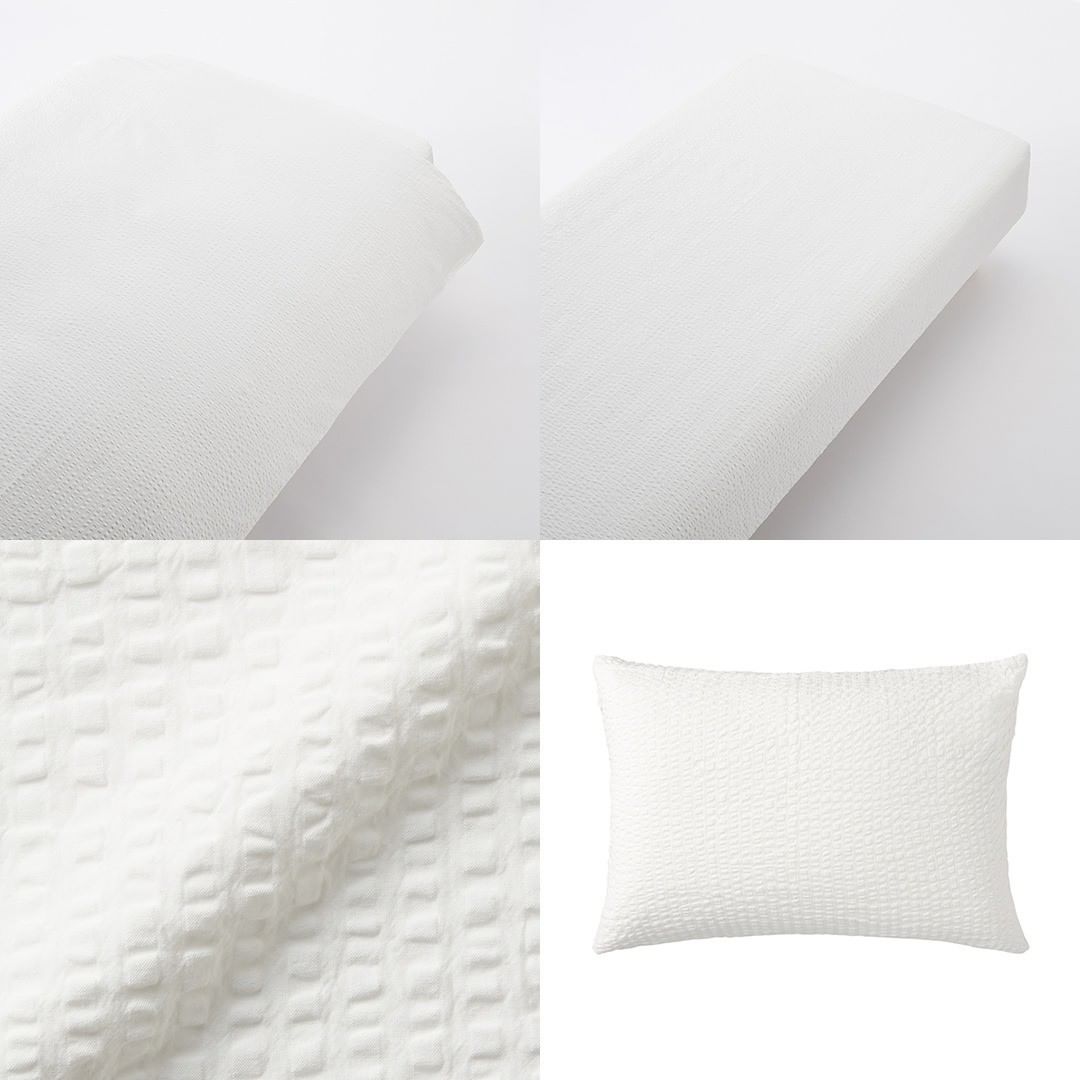 Muji無印良品 特集 夏を涼しく 自然の素材を生かした寝具 蒸し暑い夜を快適に過ごすために 古くより使われている自然の素材を生かした寝具を用意しました さらっとした清涼 Ciao Nihon