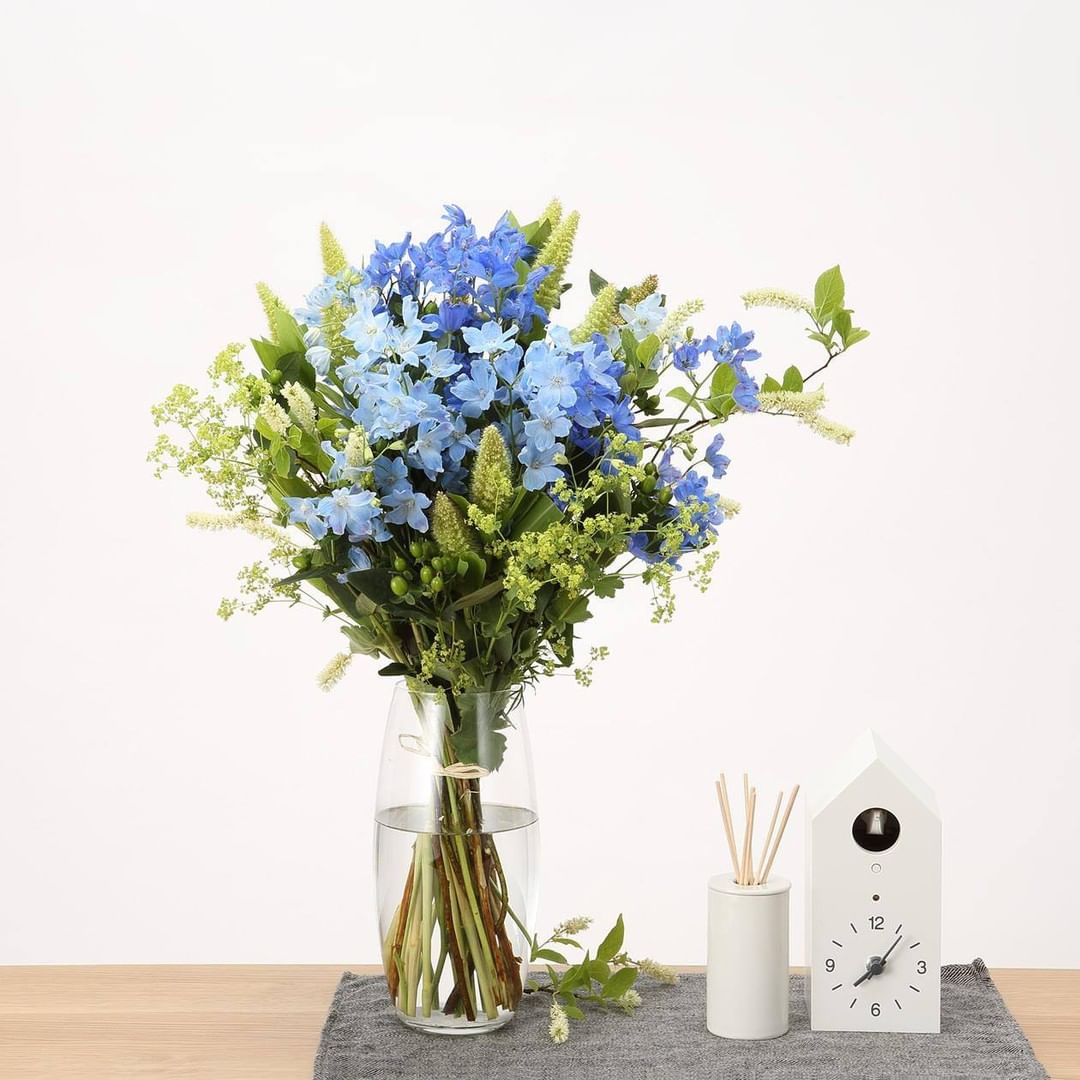 Muji無印良品 新商品 ブルーの花のギフト 暑い時期だからこそ 涼やかなブーケを贈りませんか デルフィニウムは ブルーの花の代表格 その発色の美しさで Ciao Nihon Muji無印良品 新商品 ブルーの花のギフト 暑い時期だからこそ 涼やかなブーケを贈りませんか デルフィニウムは ブルーの花の代表格 その発色の美しさで Ciao Nihon
