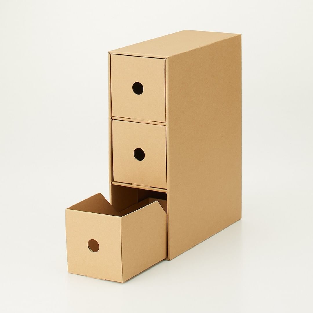 MUJI無印良品: 【新商品】ダンボール ファイルボックス・収納ボックス - 幅10センチ・15センチ・25センチのファイルボックスは