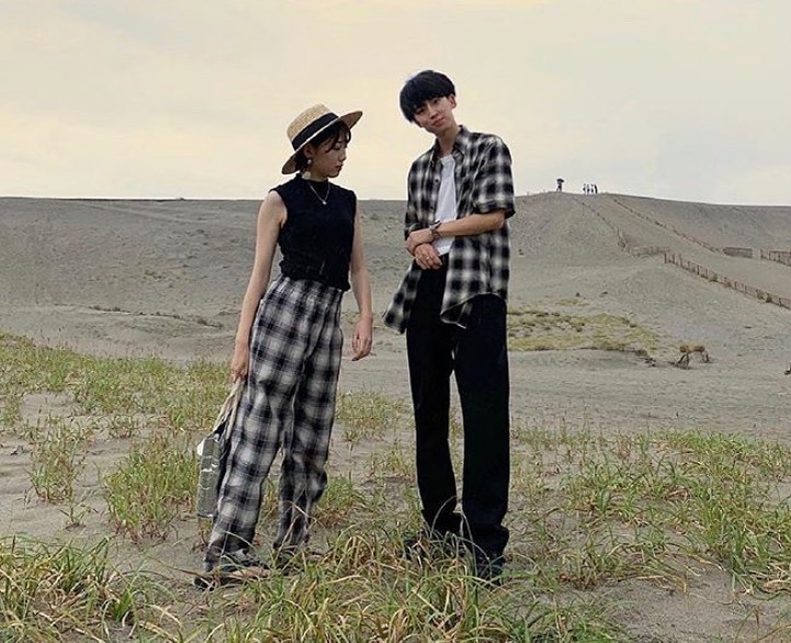 Gu For All Gu Menをカップルで楽しむをコーデをpick Up 垢抜け間違いなしの フランネルチェックが可愛い シェフパンツ好評のテーパードシルエットか Ciao Nihon