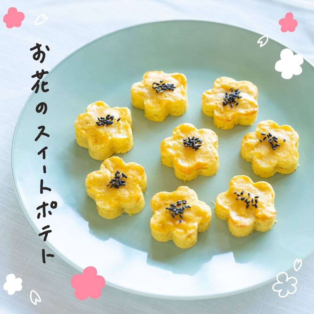 Kurashiru お花のスイートポテト ミニサイズでお花の形がとっても可愛い スイートポテトです ちょっとしたおもてなしお菓子としてもオススメですよ お子様と一緒に作って Ciao Nihon