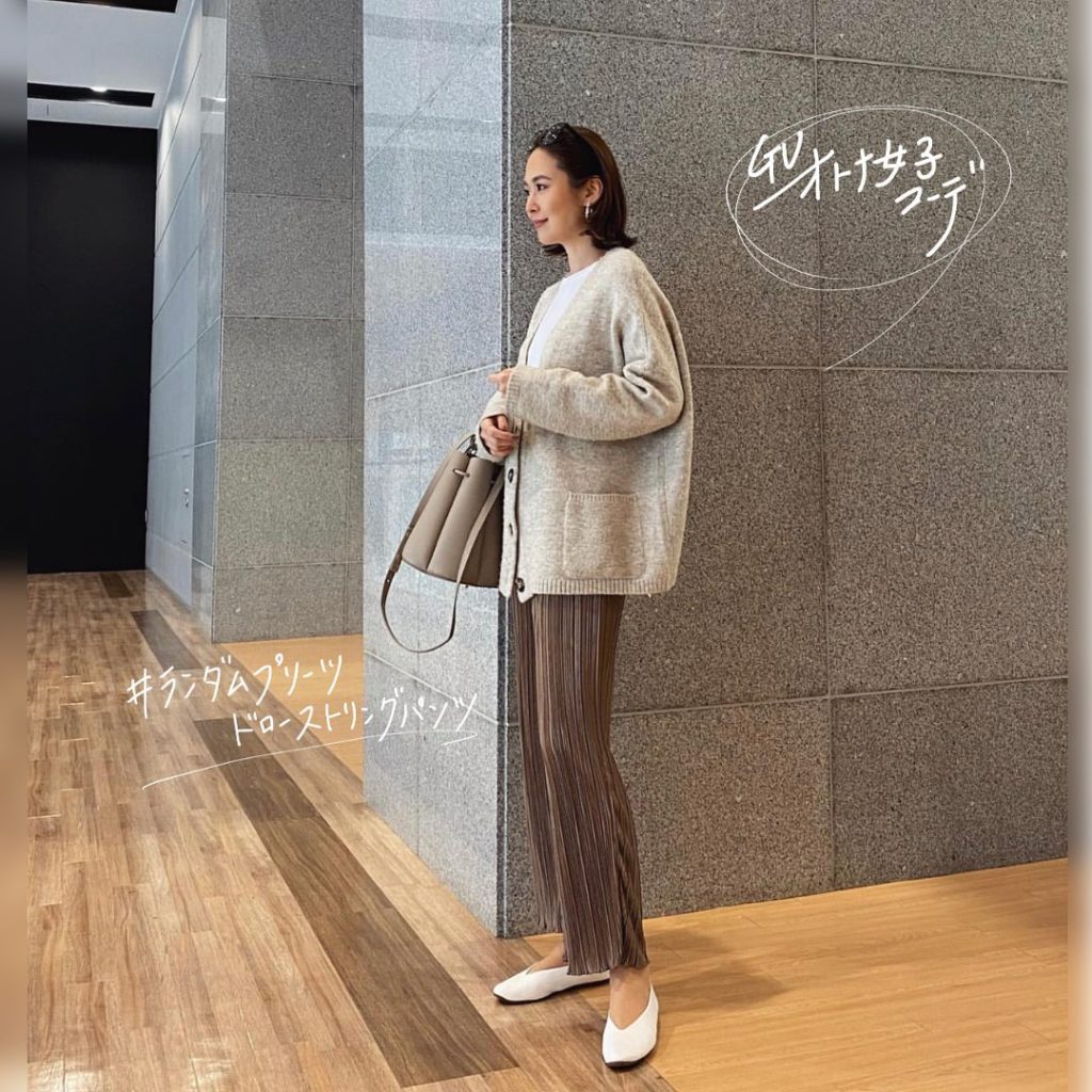 ランダムプリーツドローストリングパンツ Ciao Nihon