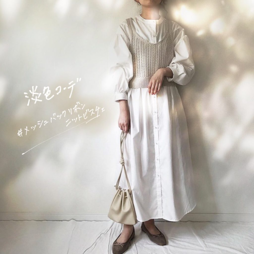 メッシュバックリボンニットビスチェ Ciao Nihon メッシュバックリボンニットビスチェ Ciao Nihon