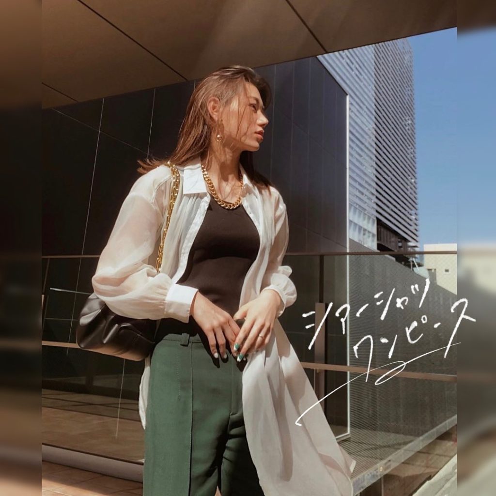 シアーシャツワンピース Ciao Nihon シアーシャツワンピース Ciao Nihon