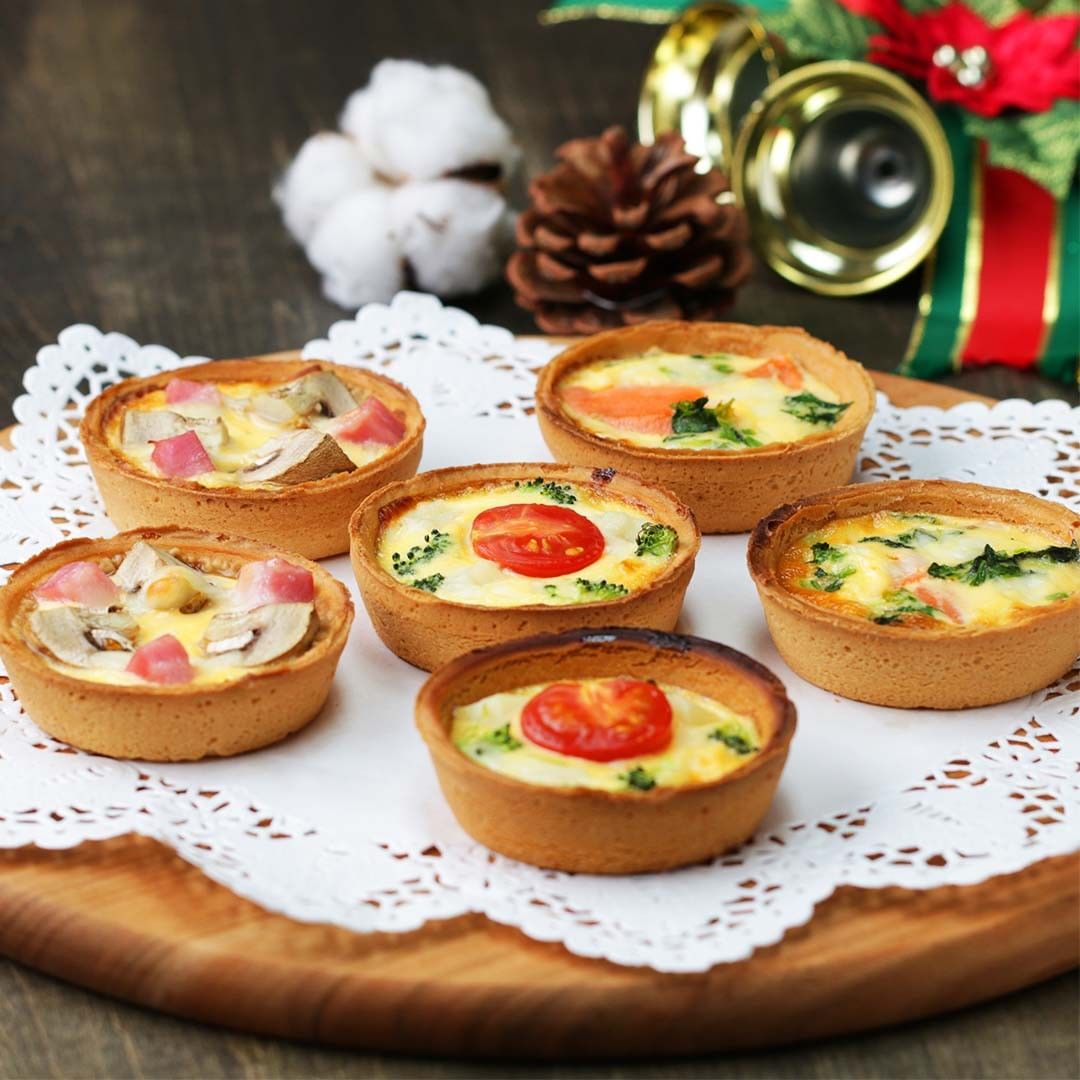 Tastyjapan クリスマスレシピ すぐ作れる ミニキッシュ3選 Mini Quiche 3 Ways ㅤㅤㅤㅤㅤㅤㅤㅤㅤㅤㅤㅤㅤ 作ったら Tastyjapan をつけ Ciao Nihon