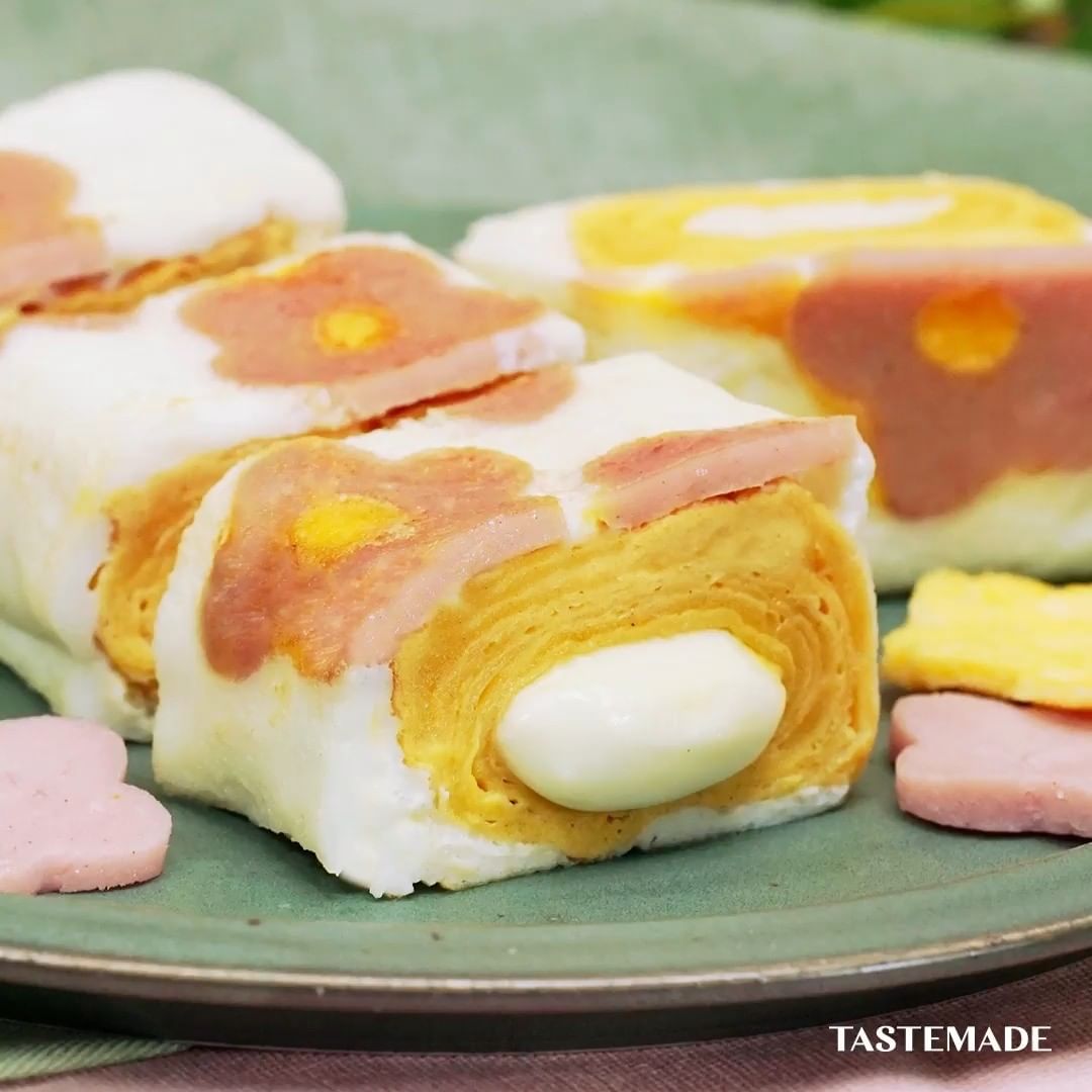 Tastemadejapan お弁当に入ってたら嬉しい お花のチーズ玉子焼き 春にぴったり お弁当に入っていたらテンションの上がる 玉子焼きレシピをご紹介 見た目はお花で可愛く 中から Ciao Nihon