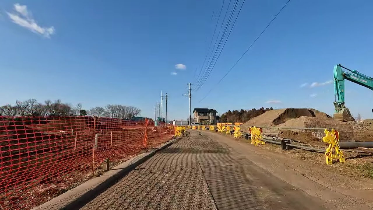 Cycling Tour 荒川沖駅アストシティ阿見 4K February 2024 Ciao Nihon