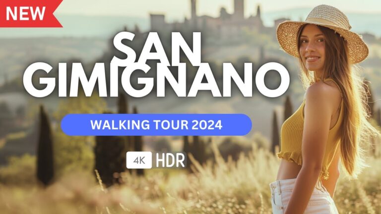 San Gimignano Walking Tour 2024 in 4K: Relaxed Walk In The Spectacular Beauty of Medieval Italy 🇮🇹