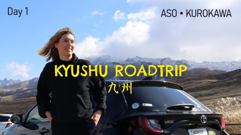 Kyushu road trip: Mt. Aso & Kurokawa Onsen | Japan travel vlog
