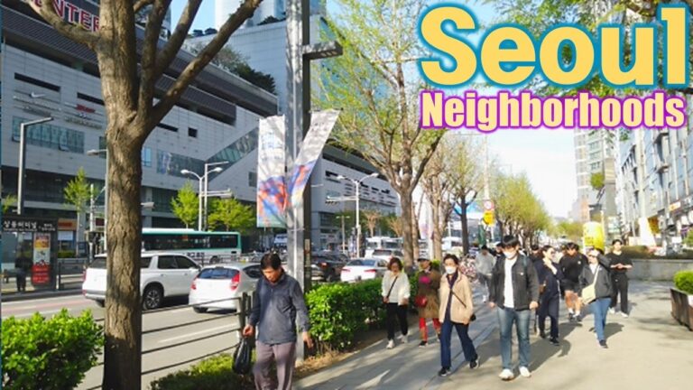 Seoul, Korea - Walking Tour of Neighborhood - 4K - Sangbong 1-dong [Jungnang-gu 3] 14(3)-9