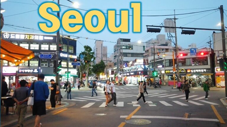 Seoul, Korea - Walking Tour  - 4K - Taeneung Market Street & Around [Jungnang-gu 3] 14(3)-15