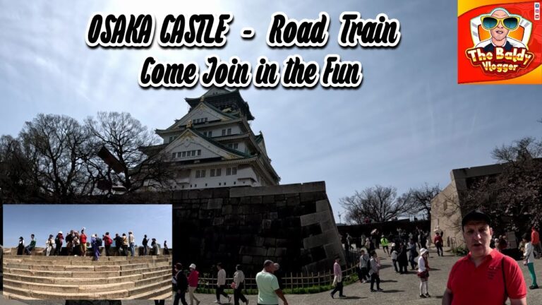 Exploring Osaka Castle by Road Train! 🚂🏯 | Fun Ride & Historic Views