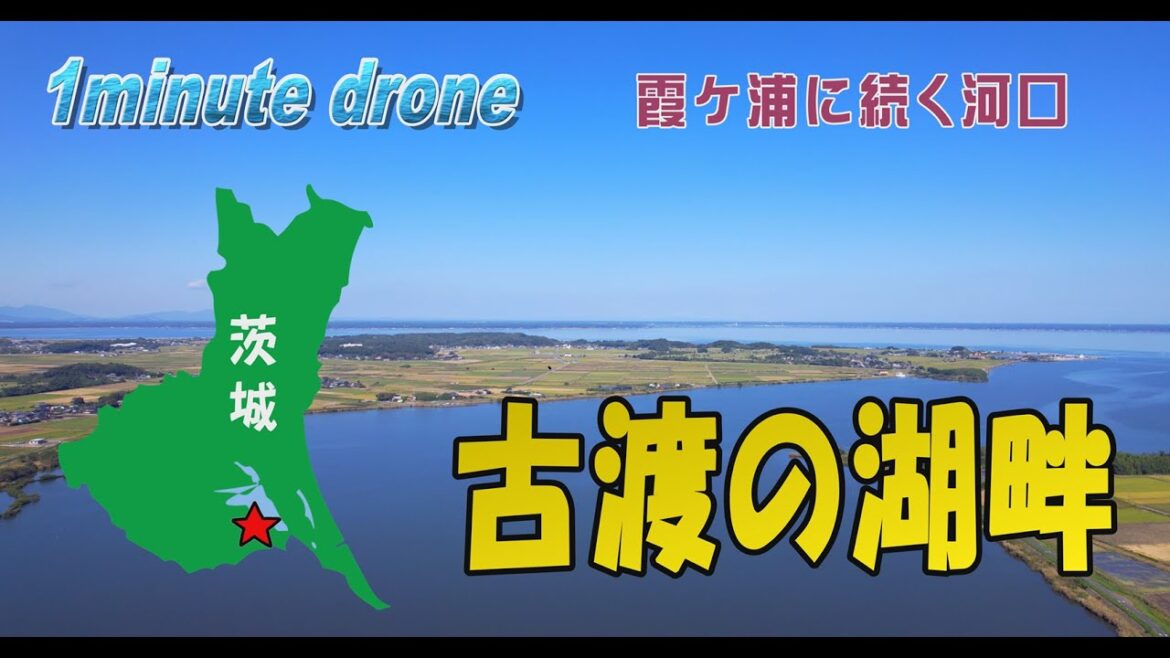 【1min. drone #231】茨城県稲敷市・古渡の湖畔~霞ケ浦に続く河口~ 【1min. drone #231】茨城県稲敷市・古渡の湖畔~霞ケ浦に続く河口~