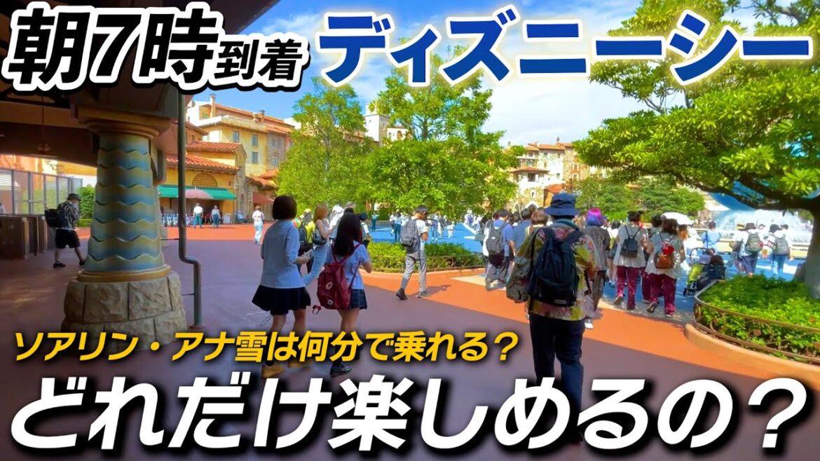 7時到着→どれだけ楽しめる？朝の動き方は？ソアリン・アナ雪は何分で乗れるのか？#ディズニーシー #ディズニー 【ディズニーシーvlog】