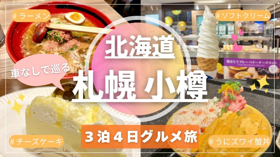 【札幌&小樽】北海道のおいしいものを食べまくる3泊4日旅行Vlog✨ 【札幌&小樽】北海道のおいしいものを食べまくる3泊4日旅行Vlog✨