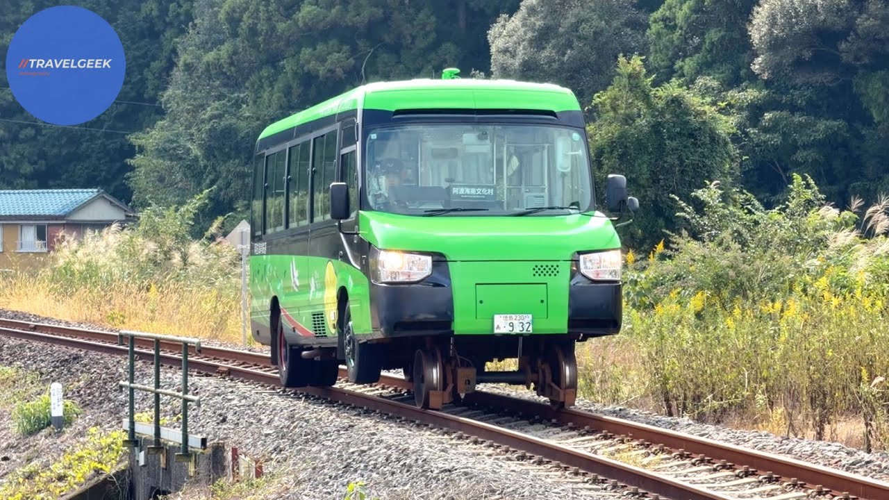 I Tried Japan's First Dual-Mode Bus Transforming to Train | Asa Coast ...