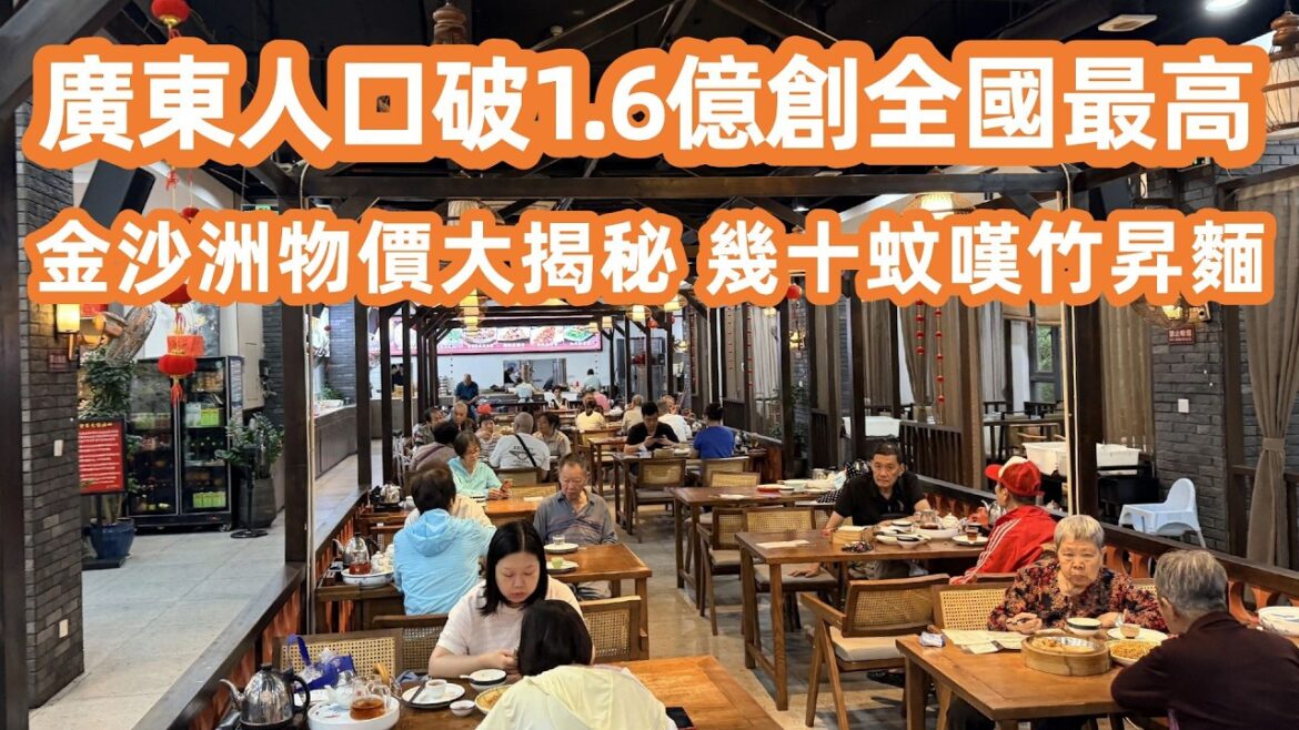 【廣州美食粵菜探店】廣東人口破1.6億創全國最高！拆解大灣區經濟轉型背後驚人真相！廣州金沙洲大揭秘！物價平到笑！抵食點心？幾十蚊嘆正宗艇仔粥竹昇麵！Canton Food Tour｜GuangZhou