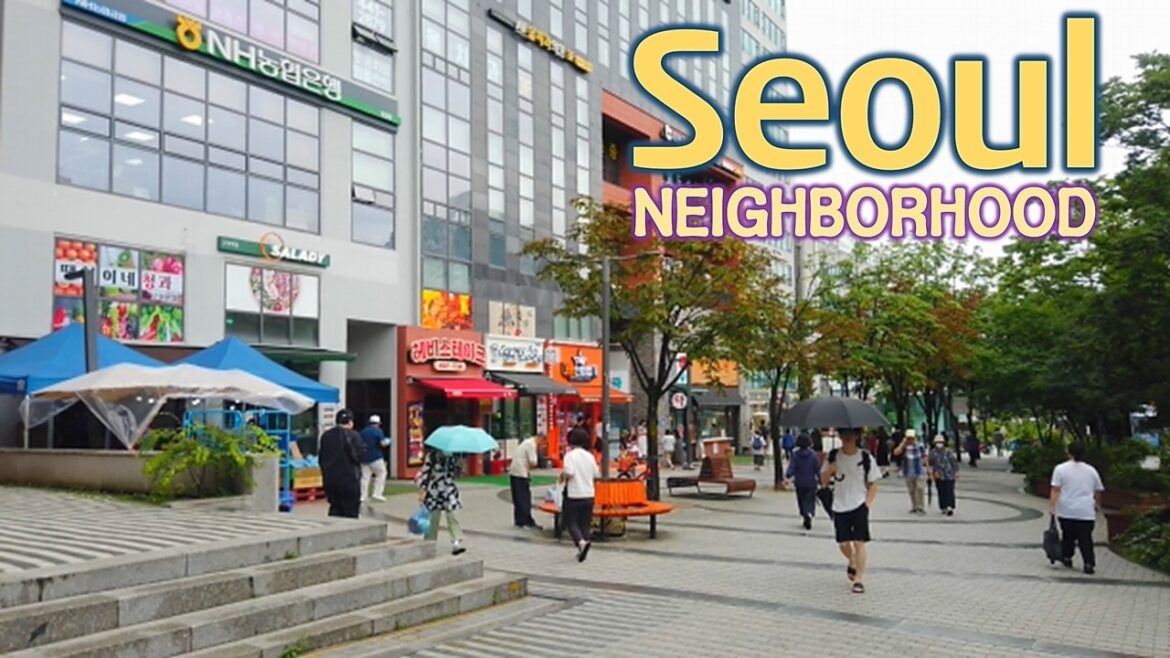 Seoul, Korea - Walking Tour of Neighborhood - 4K - Myeongil 2-dong [Gangdong-gu 4] 1(4)-5