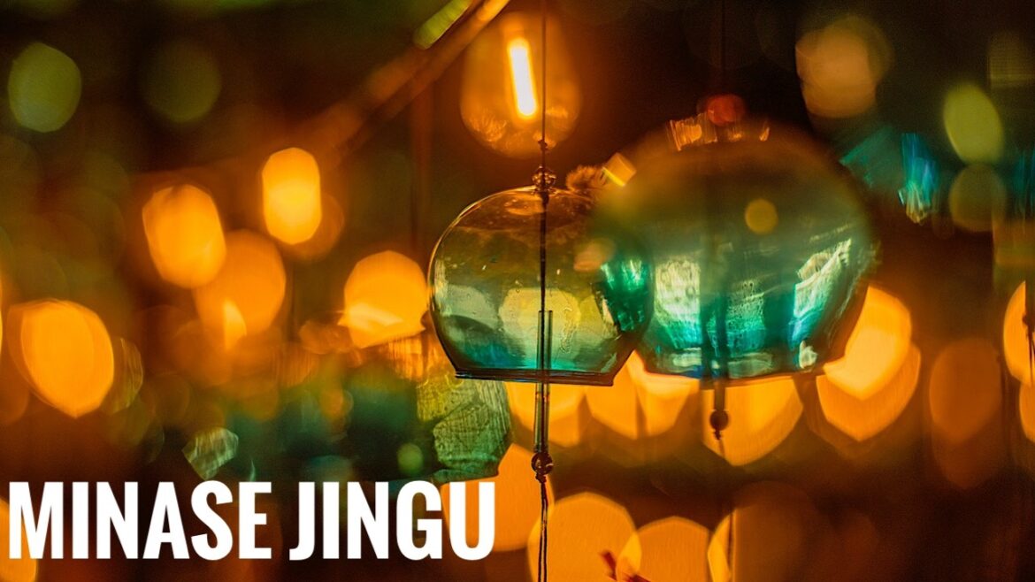 水無瀬神宮 風鈴ライトアップ 2026 Osaka Night Walk - Wind chimes at Minase Jingu 4K HDR Japan