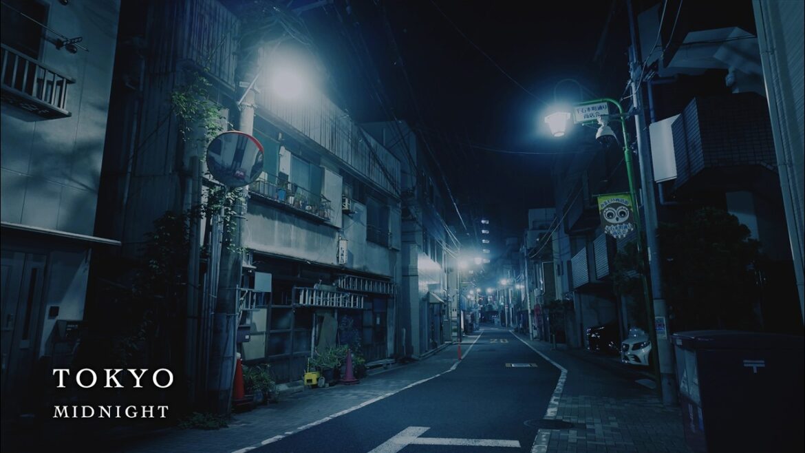 Midnight to Dawn Tokyo Walk, Suidobashi to Akabane, 4K