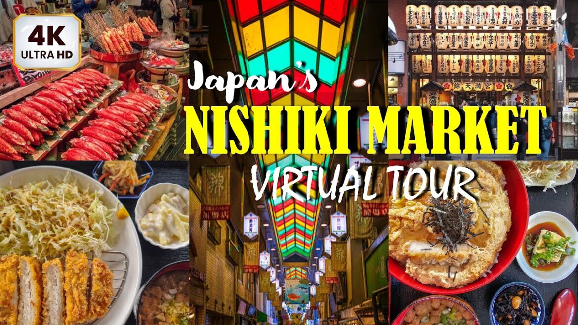 NISHIKI MARKET (KYOTO'S KITCHEN) VIRTUAL TOUR - KYOTO, JAPAN