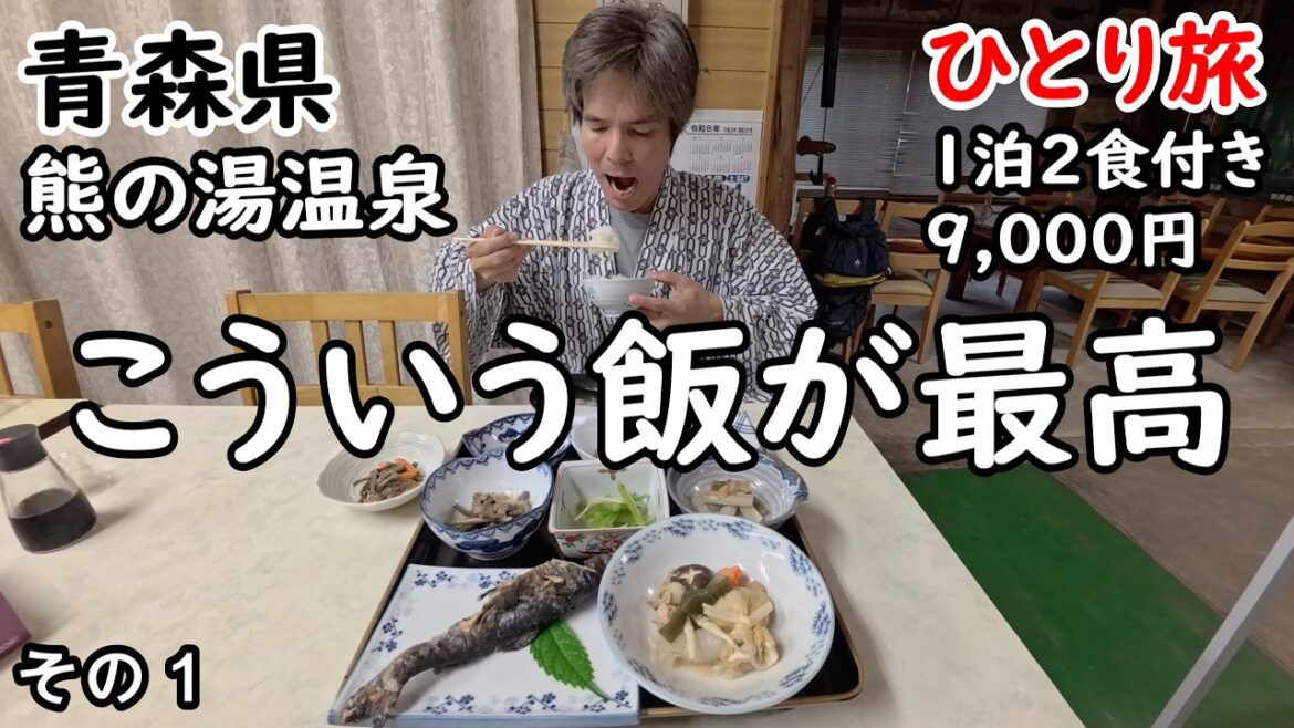 【ひとり旅】世界遺産の中にある山の宿。山の食事と温泉で癒される。
