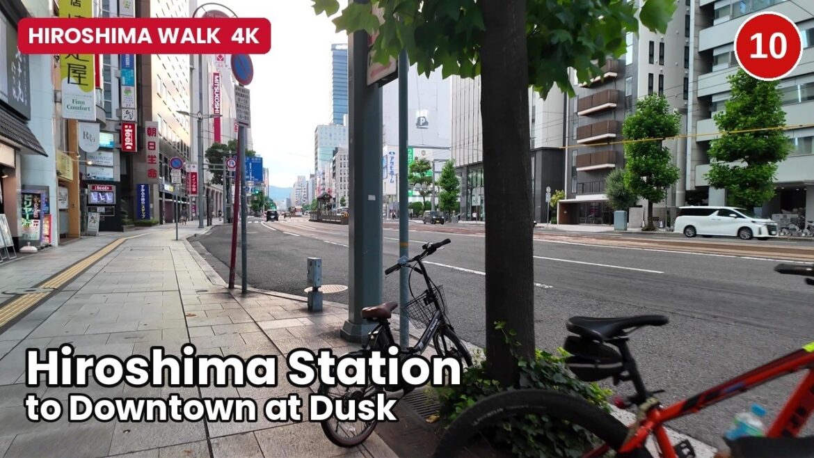 Hiroshima Station to Downtown – Evening Walk | Japan Walking Tour 【4K/60fps】広島散歩 Hiroshima Station to Downtown – Evening Walk | Japan Walking Tour 【4K/60fps】広島散歩