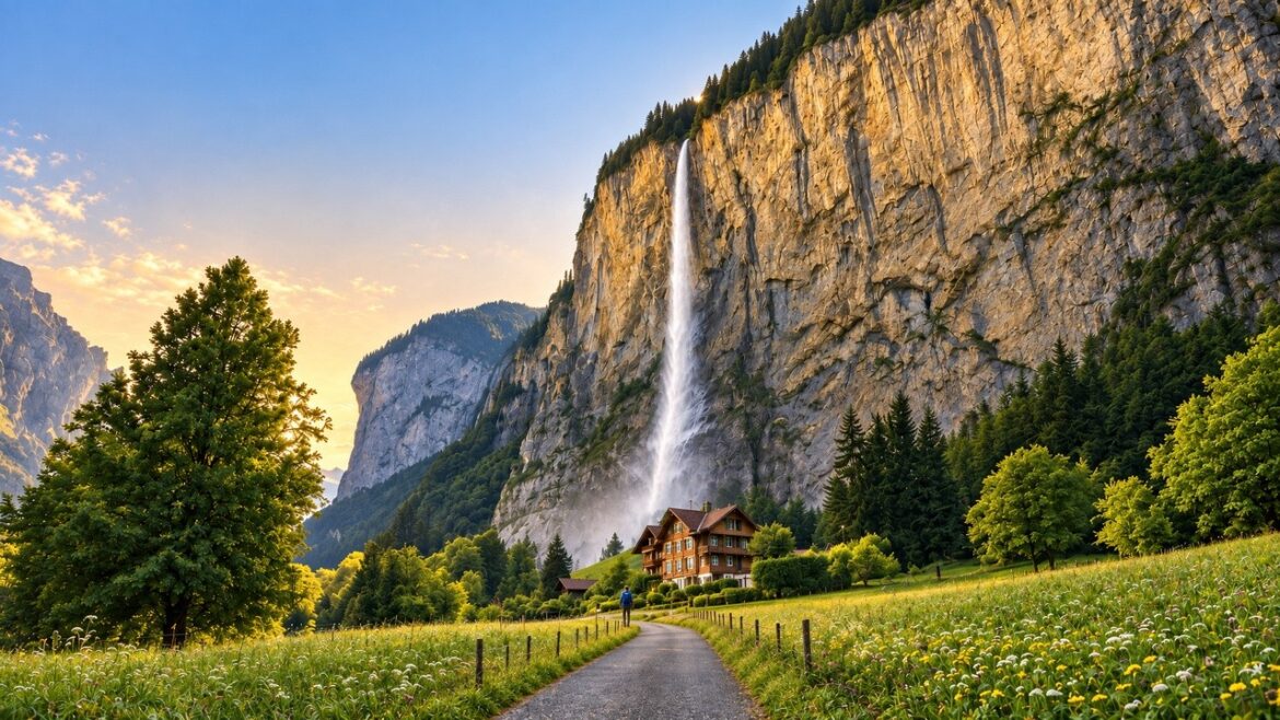 Lauterbrunnen, Switzerland 🇨🇭 Valley of 72 Waterfalls | 4K Walking Tour
