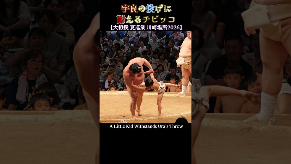 宇良の投げに耐えるチビッコ❗【夏巡業 大相撲 川崎場所2026】Kids’ Sumo 宇良の投げに耐えるチビッコ❗【夏巡業 大相撲 川崎場所2026】Kids' Sumo